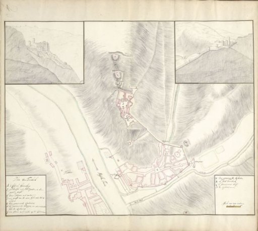 Map of Trarbach, ca. 1701-1715