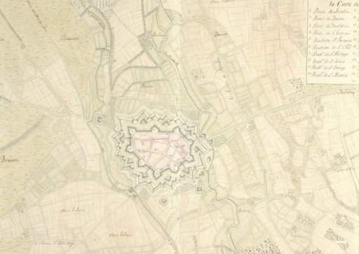 Map of Geldern, ca. 1701-1715