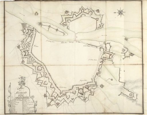 Map of Maastricht, ca. 1701-1715