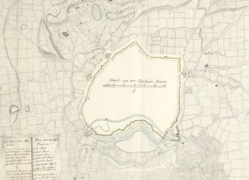 Map of Tongeren, ca. 1701-1715