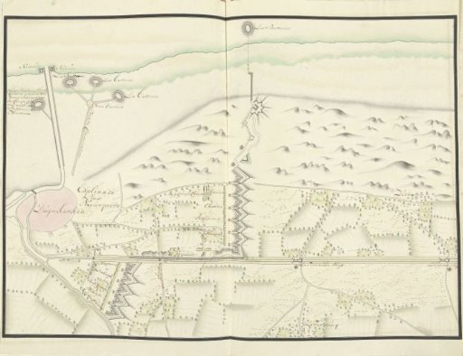 Plan of the forts north of Dunkirk, ca. 1701-1715