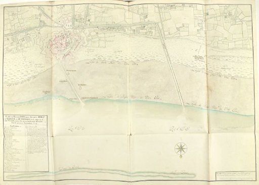 Plan of the new harbor of Dunkirk near Fort Mardijk, 1714