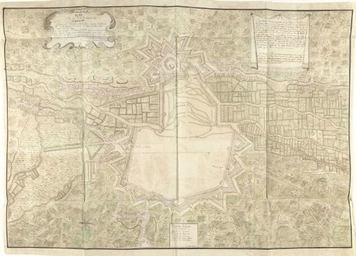 Map of Amiens, 1710