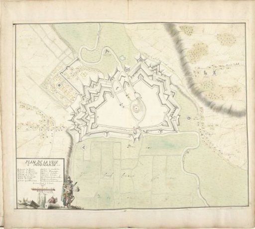 Plan of Oudenaarde, 1707