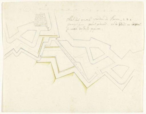 Detail study of the bastions of Zoutleeuw, 1705