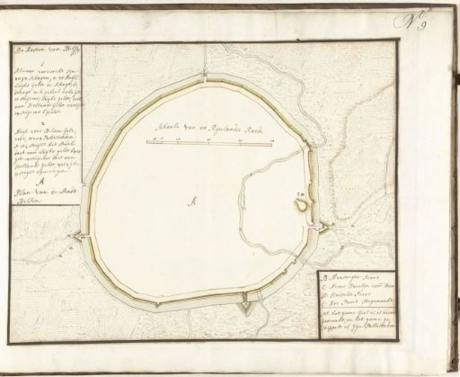 Map of Bilsen, ca. 1701-1715