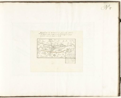 Camps of the Dutch and French armies near Leuven, ca. 1705