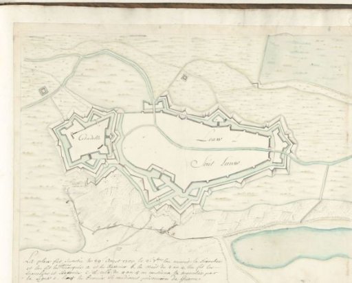 Map of Zoutleeuw, 1705