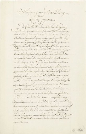 Explanation for the Drawing Quincampoix or the Great Wind and Coal Merchant, 1720