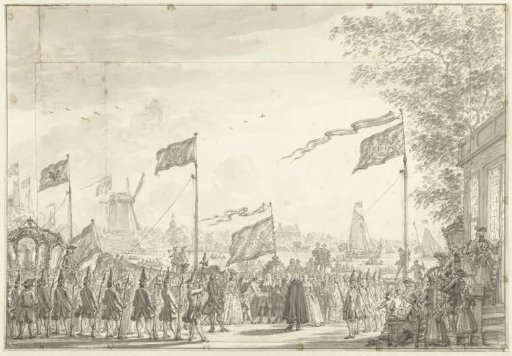Farewell of William V and his wife at the Buitenamstel, 1768