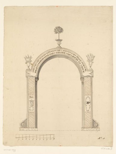 Triumphal Arch in Vlissingen, 1766