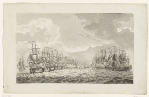 The Beginning of the Naval Battle of Dogger Bank, 1781