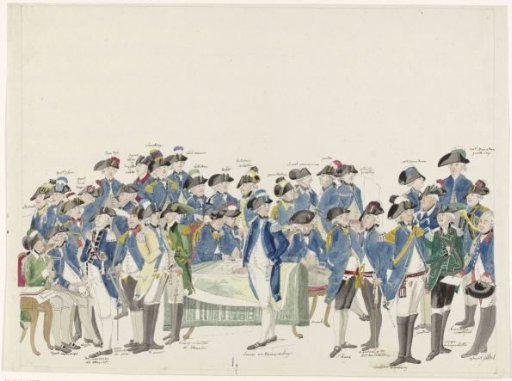 Hall with Members of the Civic Guard in Various Uniforms
