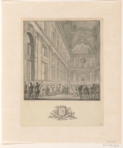 Mayor Hendrik Hooft Danielsz addresses the citizens, 1787