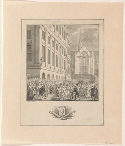 Acclamation of Hendrik Danielsz. Hooft on the Dam, 1787