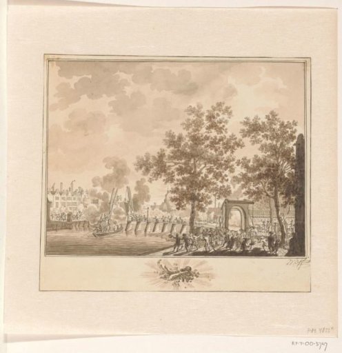 Capture of the Kattenburger Bridge, 1787