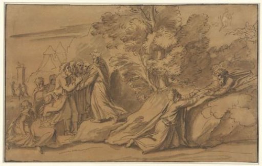Moses receiving the tablets of the law
