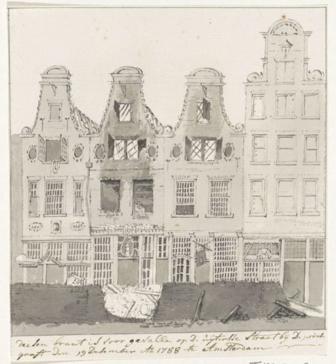 Burned Buildings on Utrechtsestraat, 1788