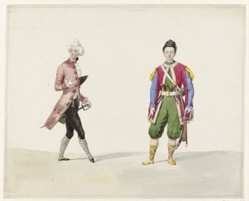 Two Men in Historical Costume, 1841