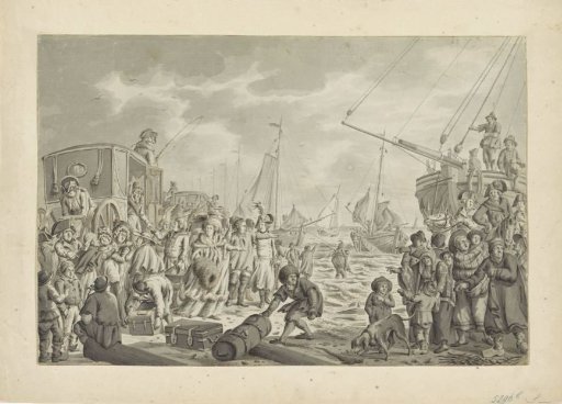 Departure of the Princess of Orange to England, 1795