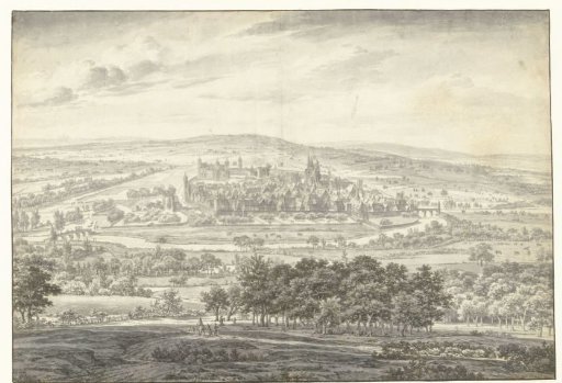 Extensive landscape with a view of the town of Herborn