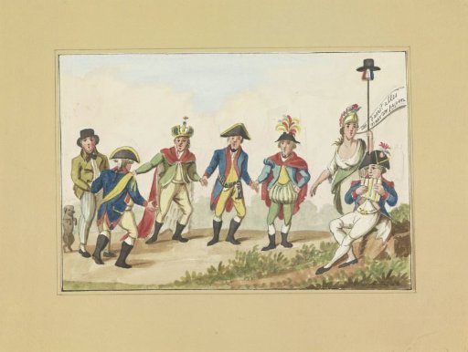 All countries dance to the tune of France, 1795