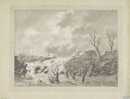 Dike breach at Kedichem, 1809