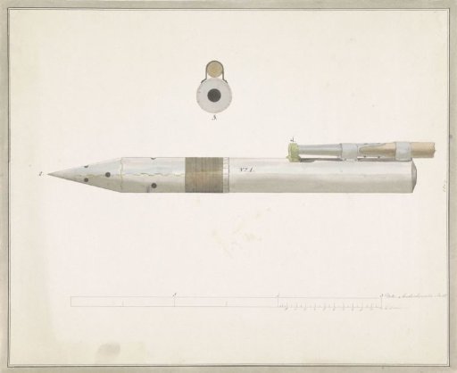 Congreve rocket, possibly used by the English in the bombardment of Flushing, 1809