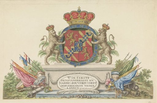 Coat of Arms of Willem Frederik, Prince of Orange as Sovereign Prince, 1814