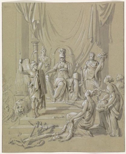 Allegory on the Battle of Waterloo, 1815