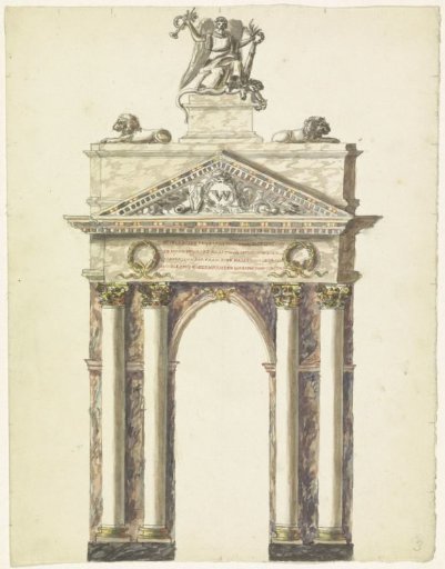 Triumphal Arch at the Muiderplein, 1816