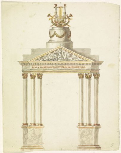 Triumphal Arch on the Herengracht at the Leidsestraat, 1816