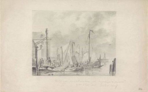 Arrival in Amsterdam of refugees from the flood of 1825