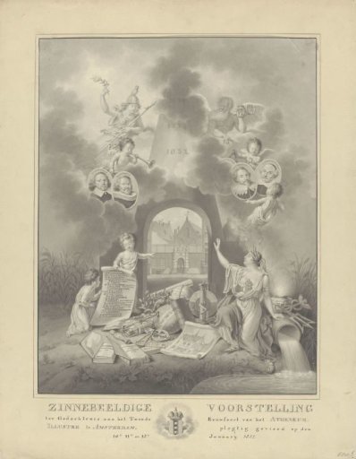 Allegory on the second centenary of the Athenaeum Illustre in Amsterdam, 1832