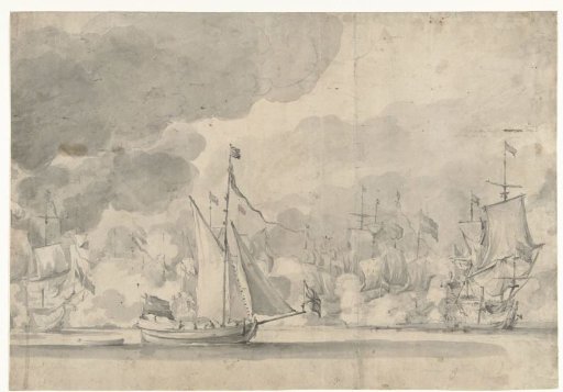 Naval Battle of Lowestoft on 13 June 1665