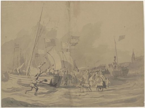 Arrival of Prince William Frederick on the Beach of Scheveningen, 30 November 1813