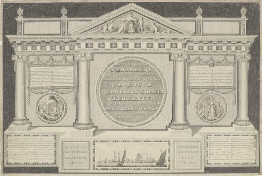 Calligraphy in Honor of the Fortieth Birthday of Queen Wilhelmina of Prussia, 1814