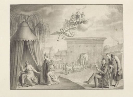 Allegory on the return of the objects of art and science abducted from Antwerp, 1815