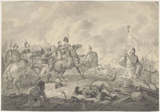 Prince of Orange in the Battle of Waterloo, 1815