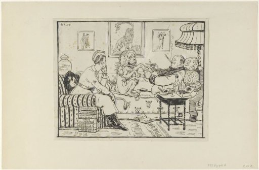 Satirical print on the Dutch army, 1917-1918