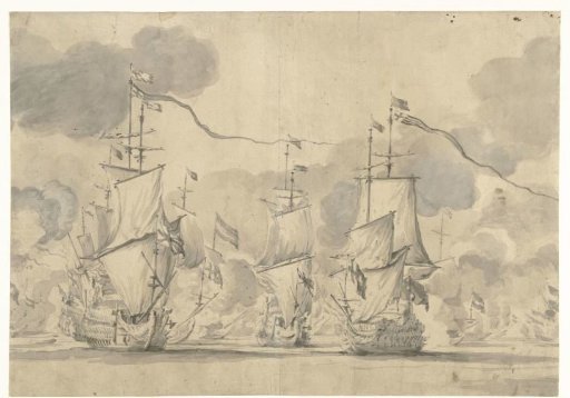 Naval Battle of Lowestoft on 13 June 1665