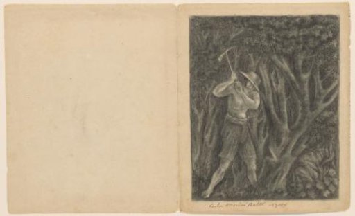 Coolen begins to cut down a forest at Ngoro, ca. 1820-1850