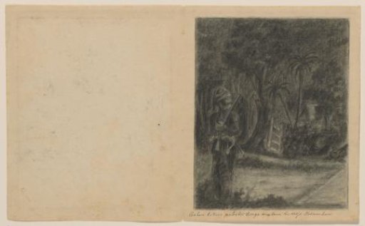 Coolen on patrol in the village of Kesamben, ca. 1820-1850