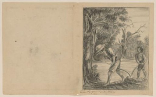 Coolen draws the plough, ca. 1820-1850