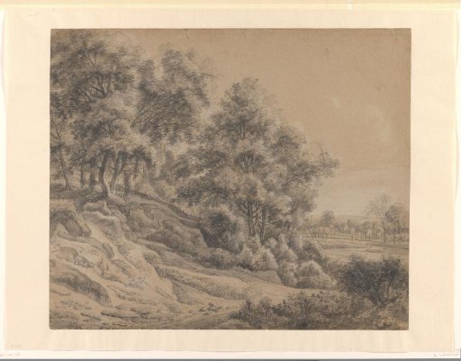 Trees in a hilly landscape