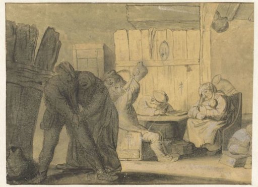 Scene in a peasant interior