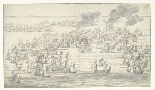 The End of the Naval Battle of Solebay, 7 June 1672