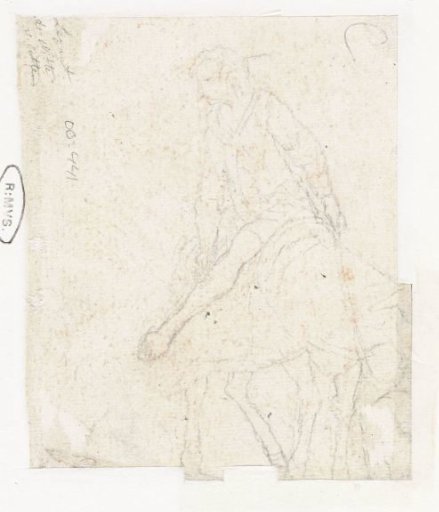 Sketch of a Man on a Donkey