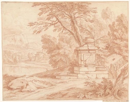 Italian Landscape with a Ruined Fountain