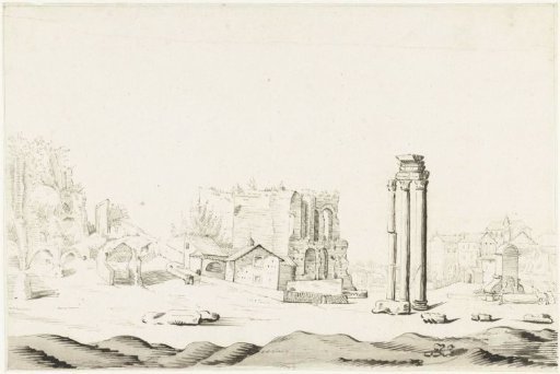 Ruins of the Campo Vaccino in the Roman Forum